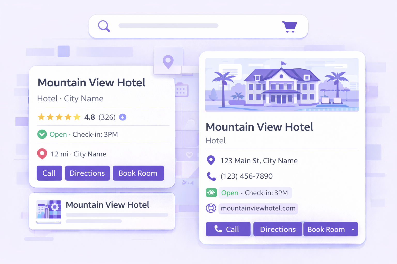 local business rich results for hospitality schema monster